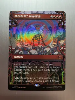 Broadcast Takeover - 234 - MTG: Teenage Mutant Ninja Turtles - Borderless - Foil - Image 1