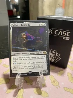 Splinter, Radical Rat Pre Built Commander Deck Includes Deck Box And Sleeves - Image 1