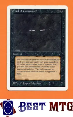 Magic The Gathering MTG Word of Command 137 #B Unlimited Edition - Image 1