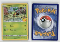 TURTWIG 4/25 HOLO 25TH ANNIVERSARY MCDONALD'S PROMO POKEMON TCG NM - Image 3