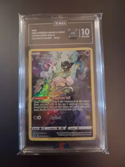 2023 Pokemon SW&SH Series-Crown Zenith Mew TAG 10 #GG10/GG70 - Image 1