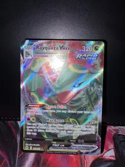 Pokemon TCG Rayquaza VMAX Crown Zenith Holo Ultra Rare - Image 1