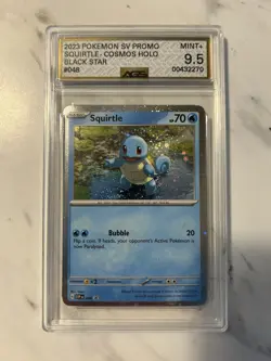 Pokemon TCG Squirtle #048 Cosmos Holo Scarlet & Violet Promo AGS Graded 9.5 - Image 1