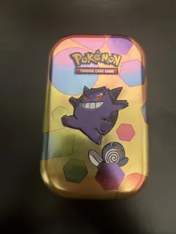 EMPTY Gengar Poliwag Pokemon 151 Mini Tin - Image 1