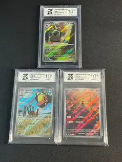 Pokemon CHN 3pcs Chinese CSV3C 135 137 134/130 AR Grade 10 - Image 1
