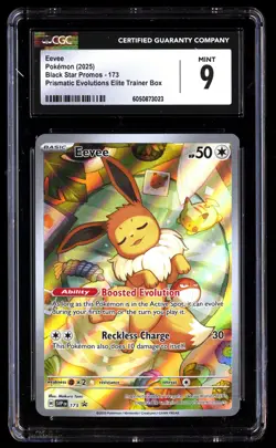 CGC 9 Eevee 173 Pokemon Black Star Promos 2025 English - Image 1