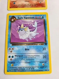 Pokemon Dark Jolteon Dark Flareon Dark Vaporeon And Eevee Team Rocket Lot - NM - Image 5