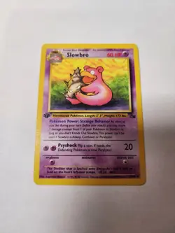 Pokemon Vintage Slowbro 43/62 Fossil Set First Edition - NM - Image 1