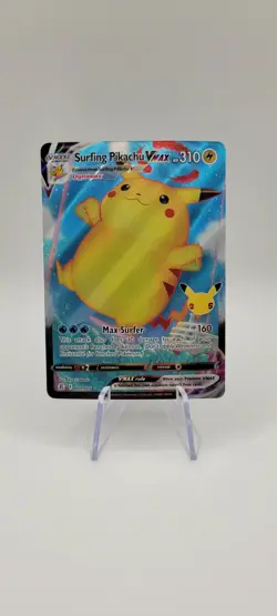 Pokemon TCG: Surfing Pikachu VMAX Celebrations 009/025 - Ultra Rare - NM - Image 1