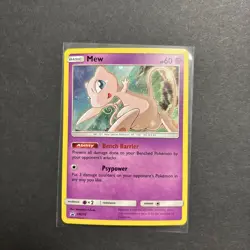 Mew SM215 Sun & Moon [2019] Cosmos Holo Rare Black Star Promo Pokemon TCG NM - Image 1