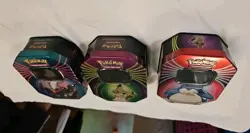 Lot of 3 Empty Pokemon Tins Snorlax Darkrai Mimikyu - Image 5