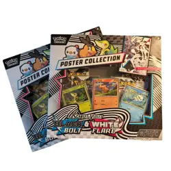 POKEMON SV10.5 BLACK BOLT WHITE FLARE POSTER COLLECTION BOX SEALED X2 - Image 1