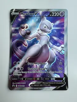 Pokemon TCG Mewtwo V SWSH Black Star Promos SWSH229 Holo Promo - Image 1