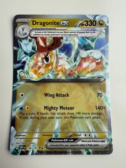 Pokemon TCG Dragonite ex 159/197 Full Art Ultra Rare Obsidian Flames NM/M - Image 1