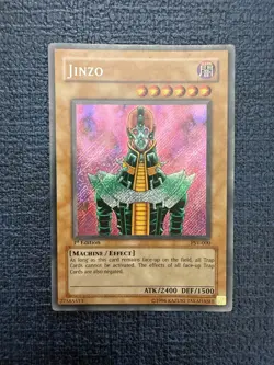 Yugioh Jinzo BPT-011, Secret Rare, Moderately Played - Image 1