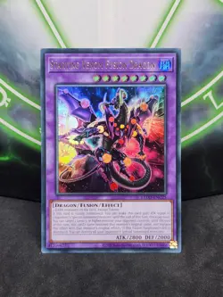 Yugioh Starving Venom Fusion Dragon LEDD-ENC25 Ultra Rare NM - Image 1