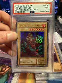 Yu-Gi-Oh 2000 Launcher Spider Original Art Japanese PSA 9 GRADED MINT LOW POP 14 - Image 2