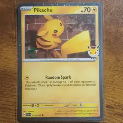 Pokemon Pikachu Cosmic Holo Pokemon Day Stamped Promo 051/162 (5 cards) - Image 1