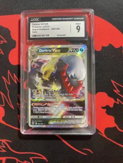 Darkrai VSTAR 099/189 Astral Radiance Holo CGC 9 Pokemon TCG Card - Image 1