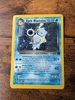 Pokemon Dark Blastoise Holo Card 3/82 Team Rocket Series, LP/Excellent Condition - Image 1