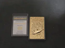 Pokemon Jigglypuff Trading Card Bar 23K Gold Plated 1999 Burger King Nintendo - Image 1