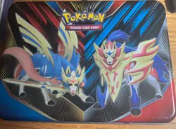 Pokemon Trading Card Collector's Tin Chest Lunch Box With 100s of cards - Image 1