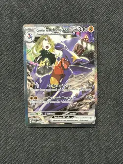 NM Cynthia’s Garchomp ex 232/182 Destined Rivals SIR Holo Pokemon Card - Image 1