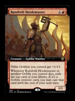 Rundvelt Hordemaster (Extended Art) 409 R Dominaria United - Image 1