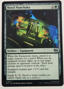 Official 2026 Magic The Gathering TMNT Novel Nunchaka #127 Trading Card - Image 1