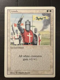 MTG Revised Edition (3rd) - Crusade - BANNED - HP - Image 1