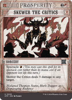 x4 Skewer the Critics OTP Breaking News MTG 26 UNCOMMON M/NM 4x - Image 1