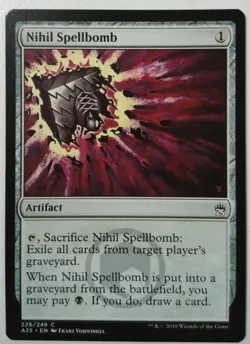 Nihil Spellbomb *Common* Magic MtG x1 A25 Masters 25 - Image 1