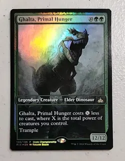 Ghalta, Primal Hunger Game Day & Store Championship Promos Foil MTG - Image 1