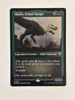 Ghalta, Primal Hunger Commander Masters Foil Etched Magic the Gathering MTG - Image 1