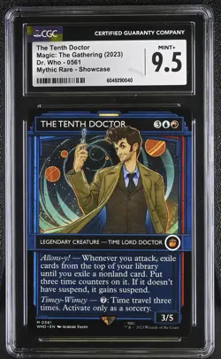THE TENTH DOCTOR Doctor Who Showcase Mythic CGC 9.5 MTG EDH - Image 1