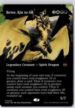 Betor, Kin to All (Borderless) Tarkir: Dragonstorm Regular NM M 0353 - Image 1