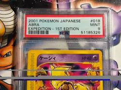 2001 Pokemon ~ Japanese Expedition ~ Abra 1st Edition #18 ~ PSA 9 Mint - Image 2