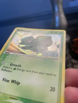 Bulbasaur 45/100 NM Near Mint EX Crystal Guardian Stamp Holofoil Holo Pokemon - Image 3
