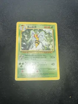 Beedrill - 17/102 - Pokemon Base Set 17/102 Non Holo Rare MP - Image 2