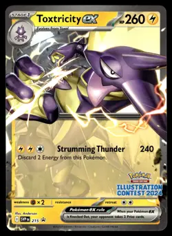 TOXTRICITY EX 215 Promo Scarlet & Violet Pokemon NM - Image 1