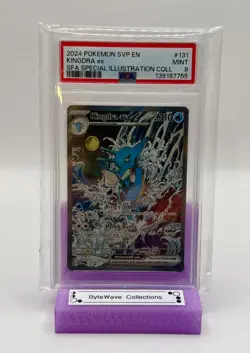 2024 POKEMON SVP EN-SV BLACK STAR PROMO #131 KINGDRA EX PSA 9 - Image 1