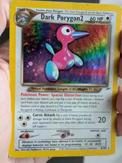 Pokemon TCG Dark Porygon2 (8/105) - Neo Destiny Holo Swirl - HP - Image 2