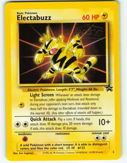 Electabuzz - #2 WOTC Black Star Promo - Pokemon TCG - 1999 - Image 1