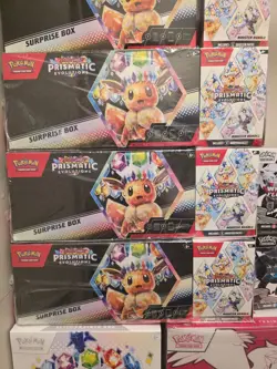 Pokemon Prismatic Evolutions Surprise Box & Booster Bundle Sams Club X2 - Image 1