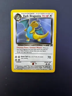 Pokemon Dark Dragonite Team Rocket 1st Edition Holo Rare 70 HP 5/82 English - Image 1
