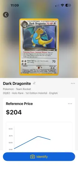 Pokemon Dark Dragonite Team Rocket 1st Edition Holo Rare 70 HP 5/82 English - Image 3