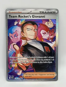 Team Rockets Giovanni 238/182 SIR Full Art Holo - Destined Rivals - Pokemon TCG - Image 1