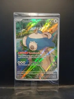 Pokemon SEALED Snorlax SVP 051 SV 151 ETB Full Art Promo Holofoil!! - Image 1