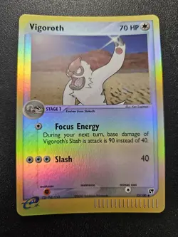Pokemon EX Sandstorm Vigoroth Reverse Holo 52/100 NEAR MINT - Image 1