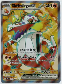 Pokemon Skeledirge Ex Ultra Rare 233/193 Paldea Evolved NM+ - Image 1